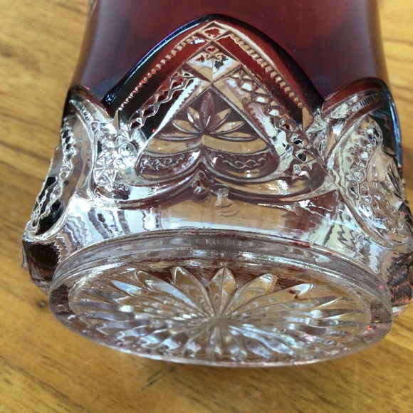 Antique 1908 Ruby Red Flash Glass - Picture 9 of 10